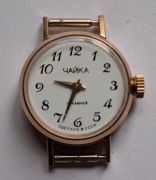 Nowy pozłacany zegarek damski "Chaika" ZSRR