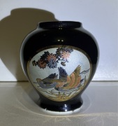 porcelanowy wazon mini HEISEI JAPAN ptaszki kwiaty