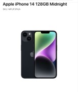 iPhone 14 po wymianie gwarancyjnej ( nie odnowiony i nie powystawowy )