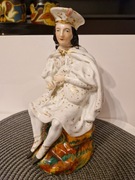 Figurka porcelanowa szkocki lord Jacob Petit XIXw. Flakon na perfumy antyk