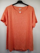 Bluzka Esprit XL oversize pomarańczowa melanż basic luźna t-shirt casual