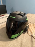 Kask Motocyklowy CASSIDA 3.0 ROXOR INTEGRAL GREEN MAT+interkom