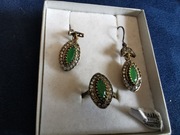 Komplet srebrnej bizuterr 