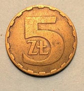 Polska moneta 5zł 1979 rok. 1 sztua.