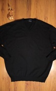 Sweter McNeal r. XXL męski czarny bawełniany dekolt v dł rękaw