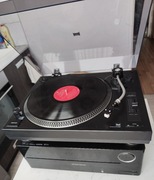 Zestaw wzmacniacz HK i gramofon dual