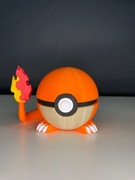 Ognisty Pokeball Charmander #004 – Unikalna Figurka Druk 3D PLA Pokemon