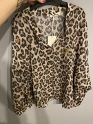 Oversize bluzka w panterke uniwersalna