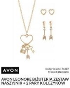 Avon zestaw biżuterii Leonore, naszyjnik i 2x kolczyki