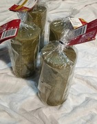 Komplet 4 świec dekoracyjnych Livarno home – złote, 15 cm