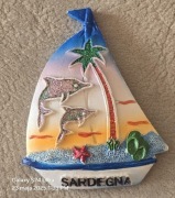 Magnes ceramiczny na lodówkę Sardegna. Sardynia. Włochy. Italy. Delfiny(14)