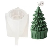 CHOINKA Bożonarodzeniowa forma silikonowa 10.5*8 do odlewów Świec Żywic 