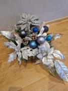 Stroik świąteczny silver gwiazda betlejemska grób