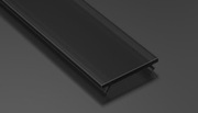 2 m Czarny Klosz PMMA Plexi Basic do Profili LED LUMINES