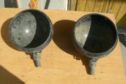 Retro lampy reflektory samochodowe skorupy lamp 