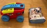 Fisher Price Wózek Sorter z klockami + Zestaw 60 Klocków