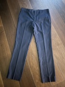 Granatowe eleganckie spodnie męskie Topman 36R/91cm