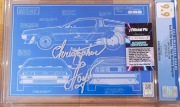 Back To The Future Folia Srebrna autograf Christopher Lloyd Certyfikat 