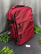 Czerwony Plecak podróżny na bagaż podręczny USB 40x30x20