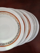 Bogucice PRL talerze deserowe 6 sztuk komplet