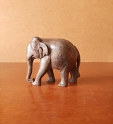 Drewniany słoń / słonik / drewniana rzeźba / figurka | vintage