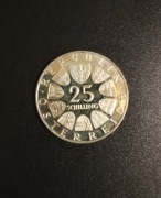 Austria 25 Schilling 1970 srebro.