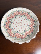 Talerz obiadowy płaski 26 cm ceramika bolesławiecka