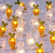 Lampki wielkanocne LED - Króliczki i Marchewki