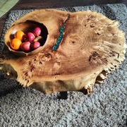 Stolik kawowy topola z czeczotą 