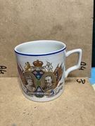 kubek 1910-1935 ceramika srebrne gody george& mary