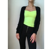 czarny sweter kardigan sweterek Bershka XS 34 S 36