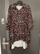 Creme fraiche tunika modny wzór kwiaty floral hit roz.uniwersalny 