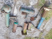 Części starych pomp ręcznych