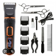 MASZYNKA DO STRZYŻENIA PSÓW PSA ZWIERZĄT ZESTAW NOŻYCZKI GRZEBIEŃ PILNIK