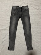 Szare jeansy By O La La S rocięte nogawki 95% bawełna myszka