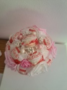 Słodki bukiet z Rafaello Komunia Zakończenie Roku Ślub