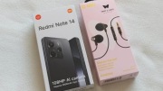 XIAOMI REDMI NOTE 14 8/256GB MIDNIGHT BLACK 120Hz NFC 33W + SŁUCHAWKI SZKŁO