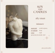 Swieca sojowa, tors męski, urodziny, prezent, wieczór panieński 