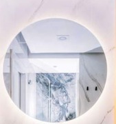 Lustro LED 80cm ścienne okrągłe bez ramy z podświetleniem