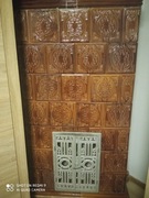 Piec grzewczy kaflowy narożny zabytkowy