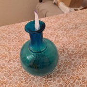 Murano wazonik zielony