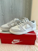 Nowe Buty Nike Dunk Low (GS) Grey Fog / White Rozmiar 38