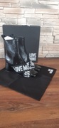 Botki ze skóry lakierowanej Love Moschino rozmiar 39