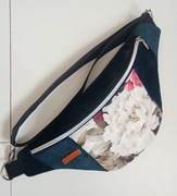 Torebka nerka klasyczna butelkowa zieleń handmade 