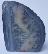 Agat geoda polerowana – buła surowa stojąca naturalna