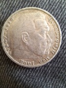 5 marek hindenburg 1935 mennica Hamburg