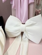 Nowa kokarda ecru Velvet dekoracyjna komunia ścianki balonowe i przyjęcia 