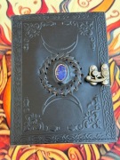 Notes dziennik szkicownik skórzany papier kamień lapis wicca grymaur