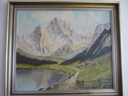 Stary obraz olejny (z ramą)