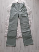 ZARA piękne spodnie miętowe szerokie nogawki XS 34